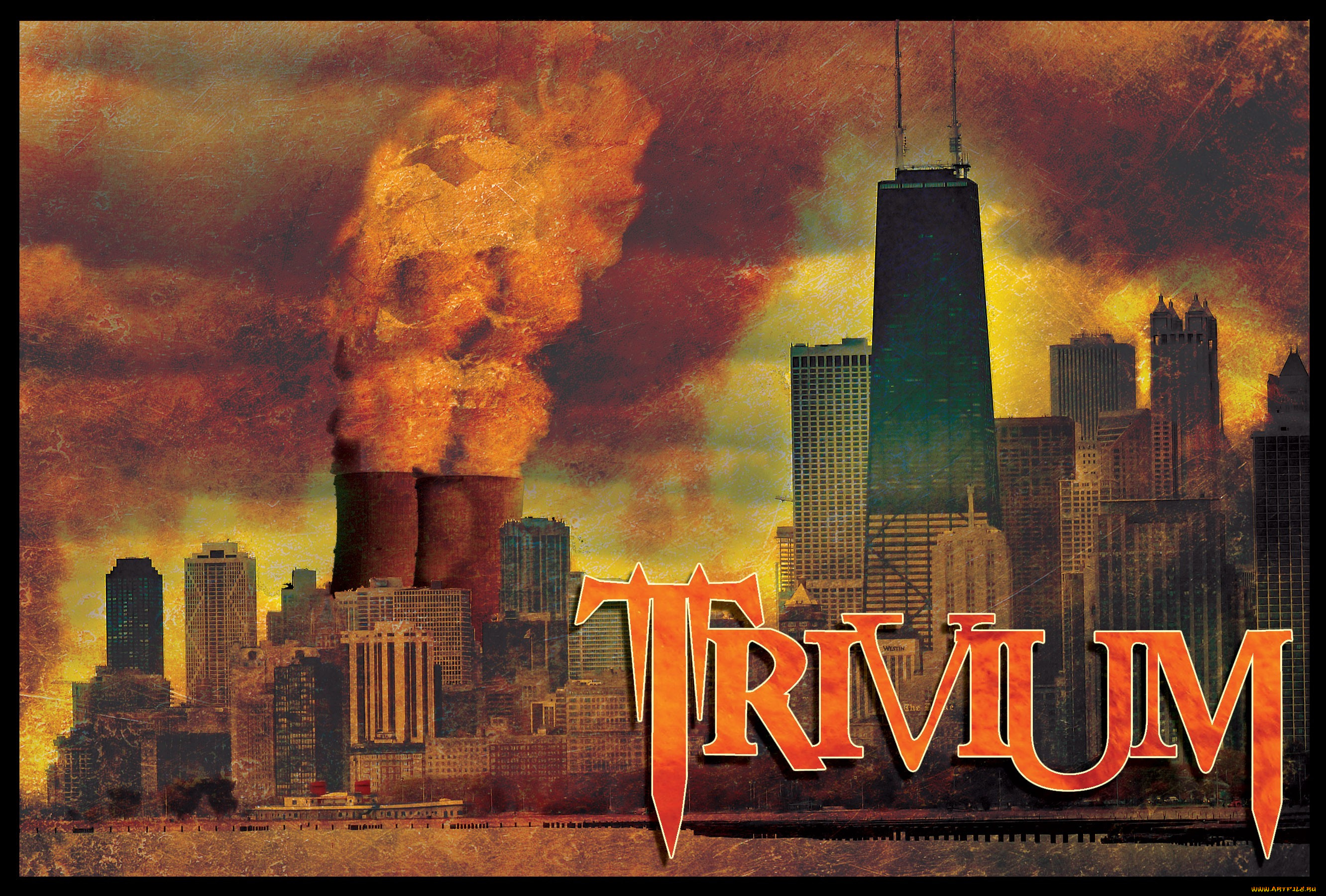 Metal usa. Trivium обои. Обои на телефон Trivium. Trivium in Waves. Down from the Sky Trivium небо.